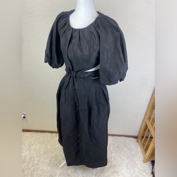 Aje Mimosa Cut Out Midi Dress in Black size AU 6, US 2 - Picture 11 of 13